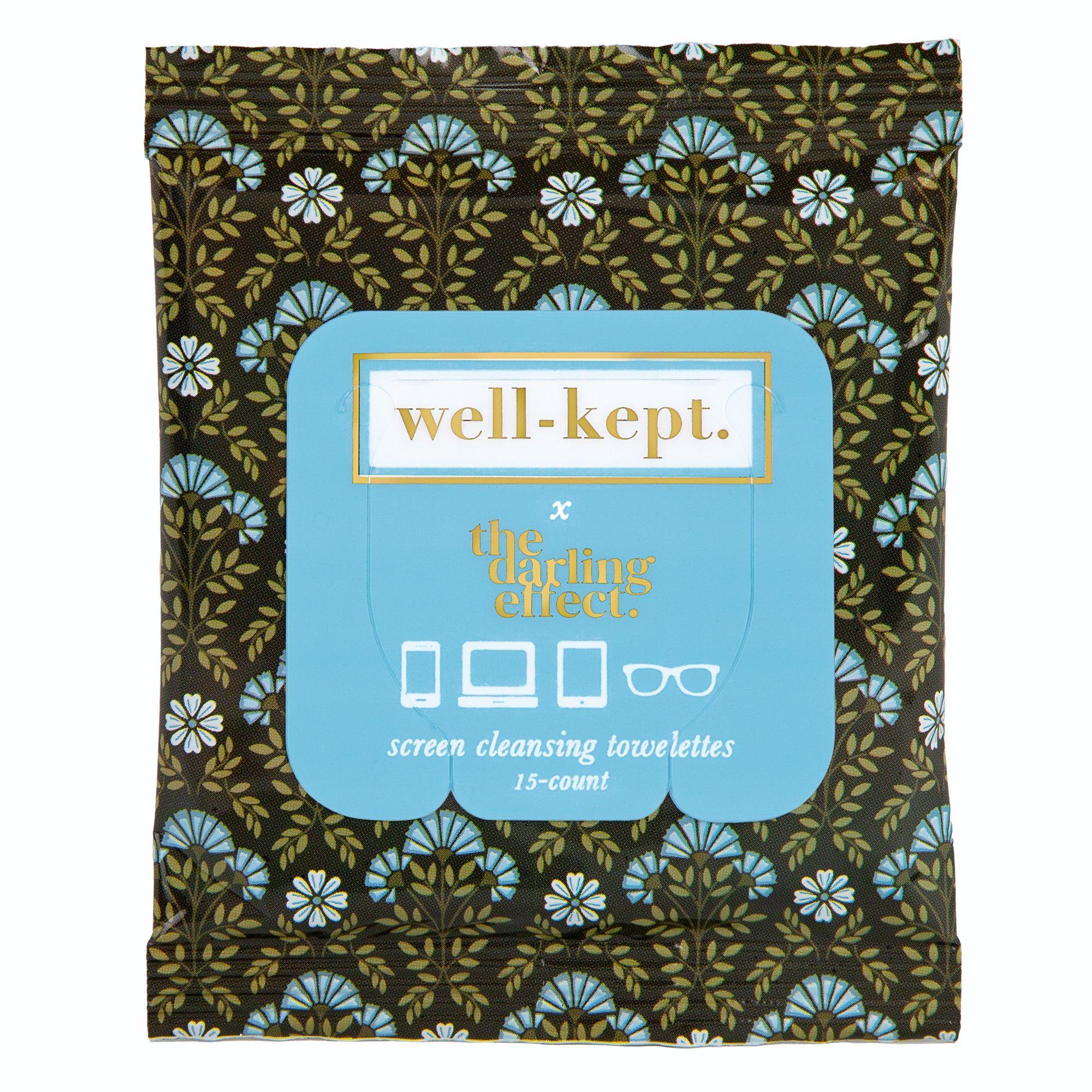 TWICKENHAM electronics cleaning wipes come in a floral-designed pack of screen cleansing towelettes, perfect for refreshing your devices.