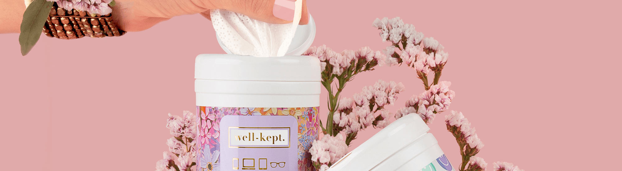 Canister wipes collection by Well-Kept